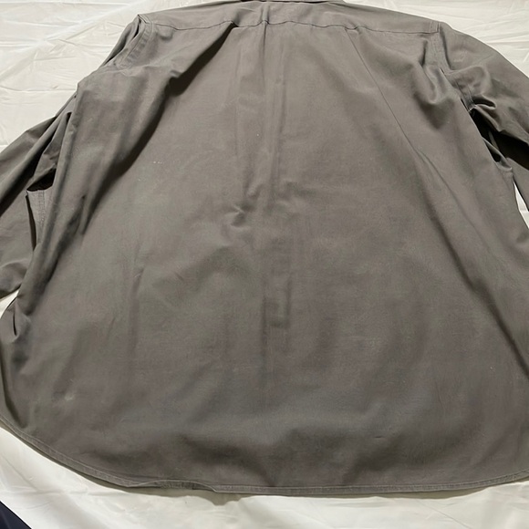 Express 1MX Modern men's button down dress shirt dark grey Size M - Picture 6 of 6